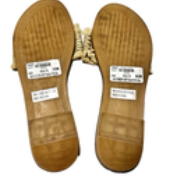 Sophie Sue Sz 10 Raffia Fringe Slip On Sandals Boho Summer Slide Shoes NWB - Picture 4 of 5